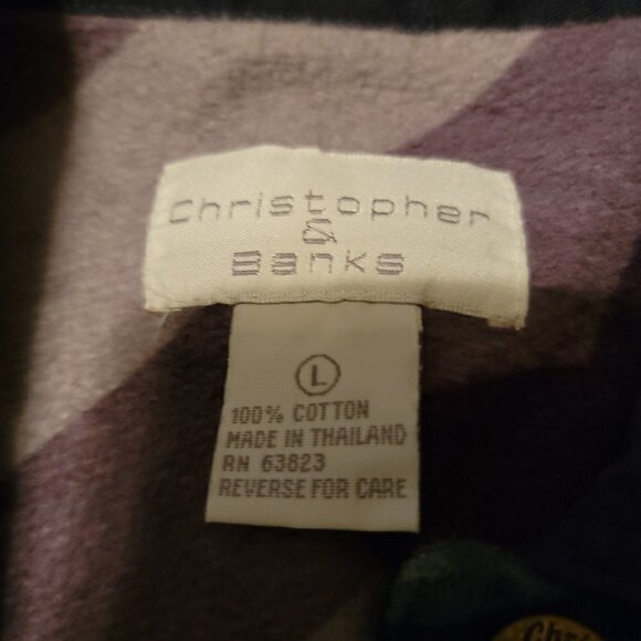 CHRISTOPHER and Banks Lightweight Jean style Jacket - Multiple blues/purples - Picture 3 of 6